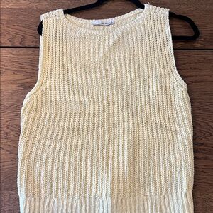 Abercrombie & Fitch Light Yellow Knit Top